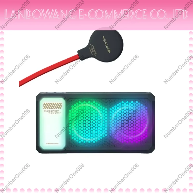 78W Phone Tablet Water Cooling Magnetic Suction Cooler, Semiconductor Radiator Fan for Gaming Phone