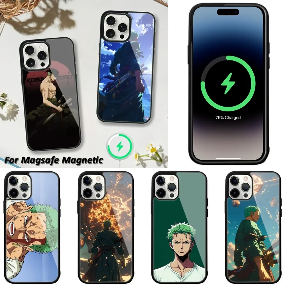 Z-Zoro Anime One P-Piece  Phone Case For iPhone 15,14,13,12,11 Pro Max Plus Cases Wireless Charging