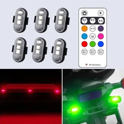 Motorcycle Aircraft Lights RGB Led Aircraft Strobe Drone Cycle for Night Flying Flashing Position Wireless Warning Signal Light
