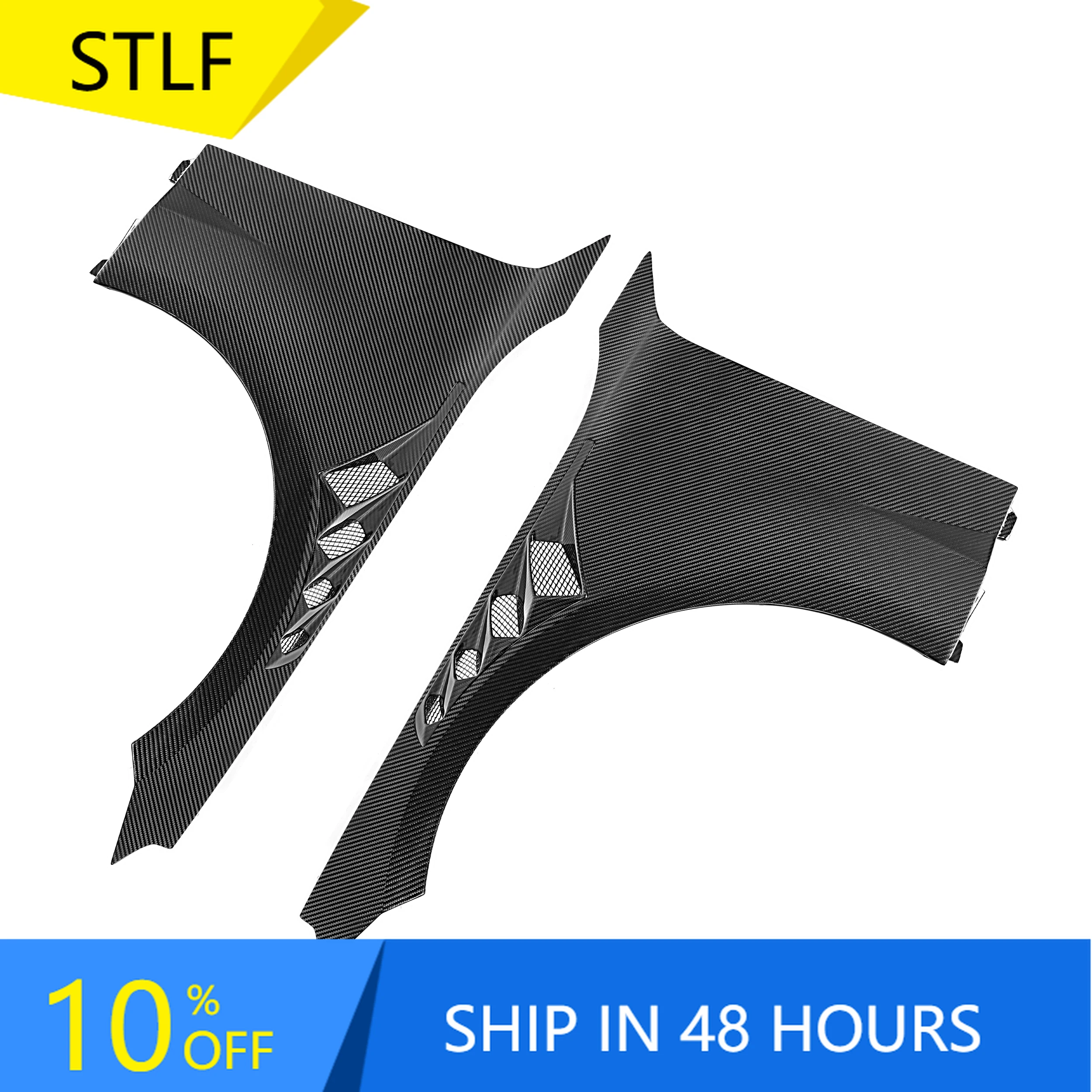 

STLFGood Fitment Car Accessories Dry Carbon Fiber Side Fenders for BMWs G87 M2 2023+ Replacement Side Fenders