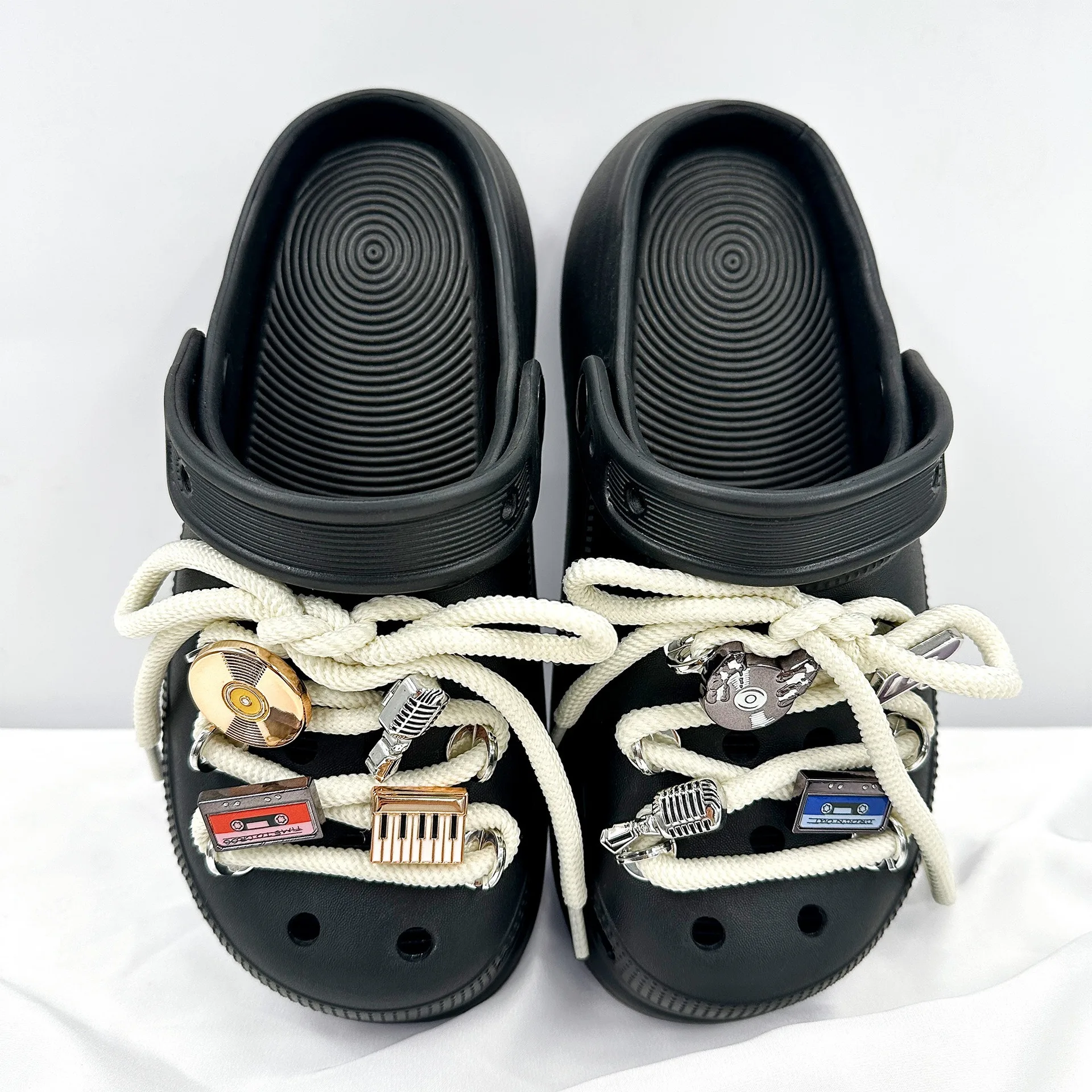 

10Pcs Musical Shoelace Shoe Charms Detachable Fun Cartoon Instrument Accessories for Sandals And Slip-On Shoes