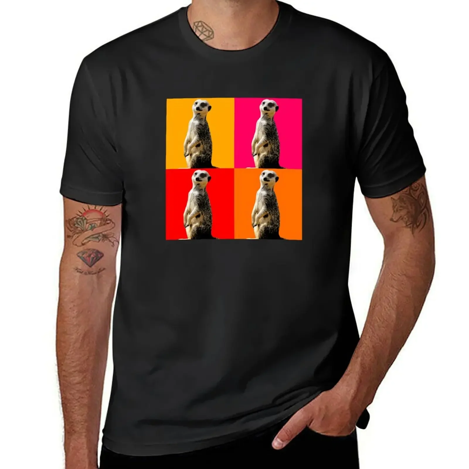 

Meerkat. Cute Meerkat Pop Art. pop art meerkat - magical animals T-Shirt sublime t shirts for men graphic