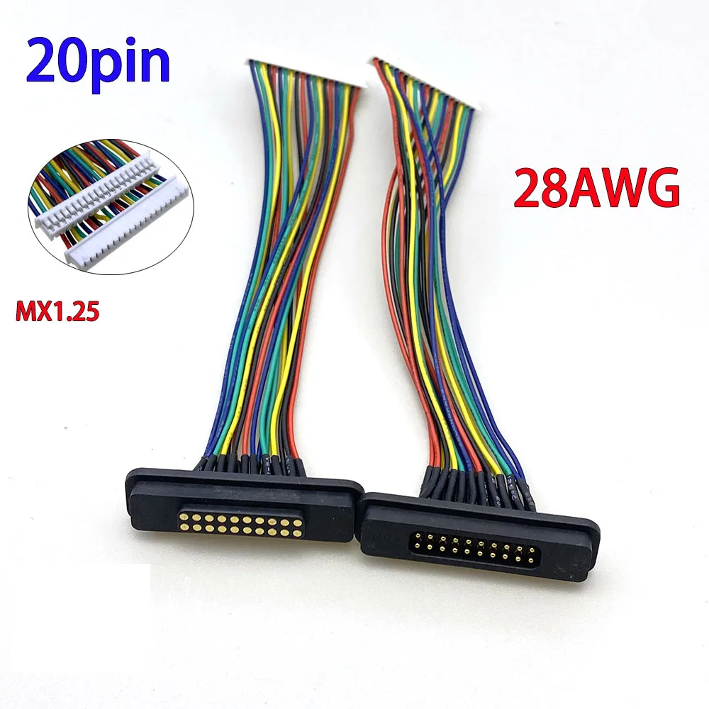 جهاز كابل محطة شحن مغناطيسي موصل شفط مغناطيسي 12pin 20pin زوج شفط المكونات العمياء محطة شحن مغناطيسية