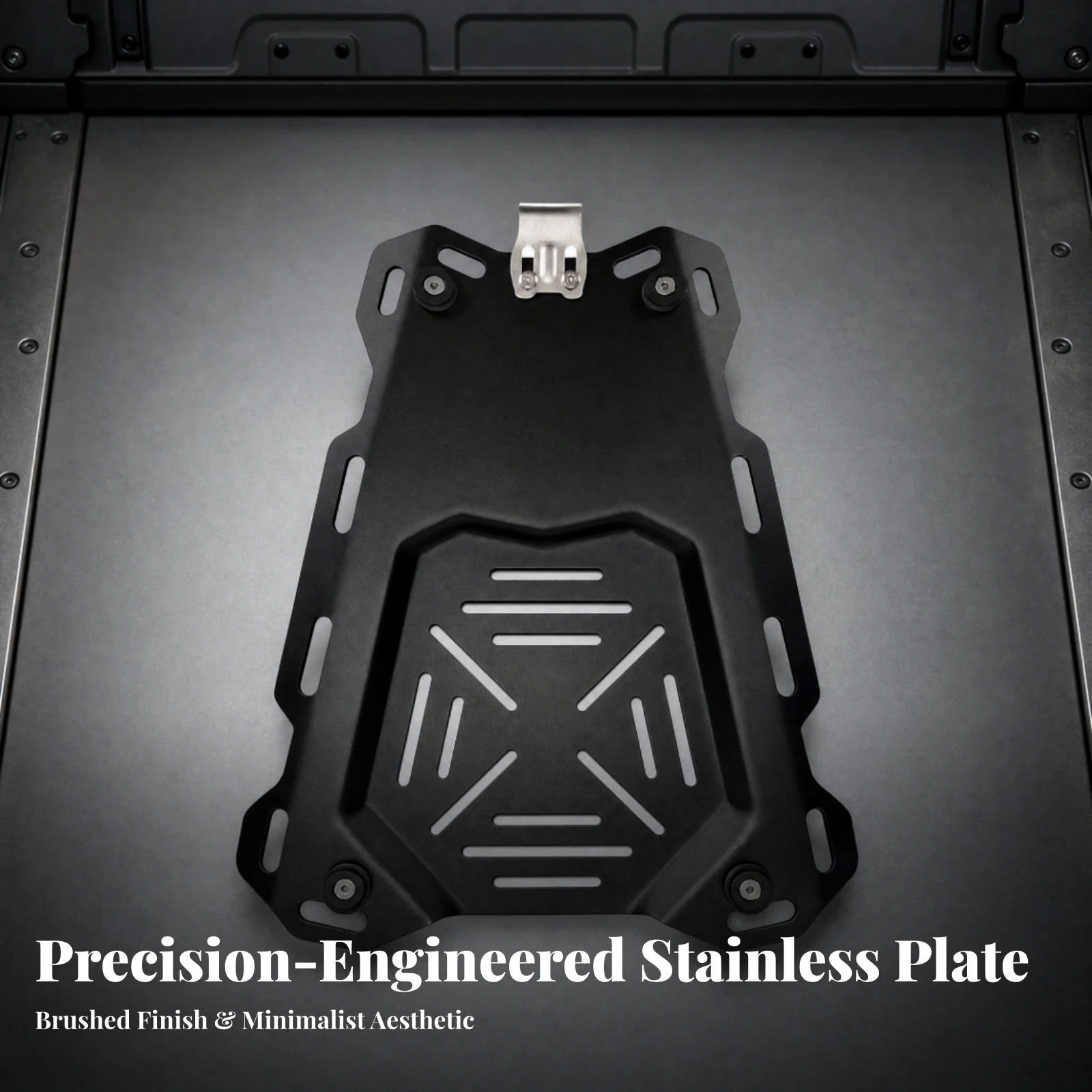Motorcycle Top Box Base Plate Stable Motorcycle Top Box Mounting Plate Trunk Mount Fastener Set Sound Dampening Sleek