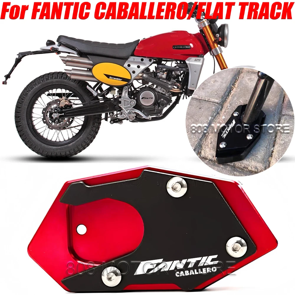 

For Fantic Caballero Flat Track 125 250 500 Motorcycle Kickstand Foot Side Stand Extension Pad Support Plate