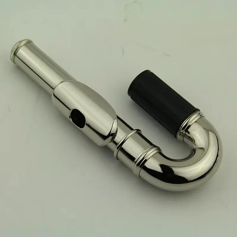 

Silver Metal Flute Head Joint Headjoint Mouthpiece Replacement Woodwind Instrument Accessory