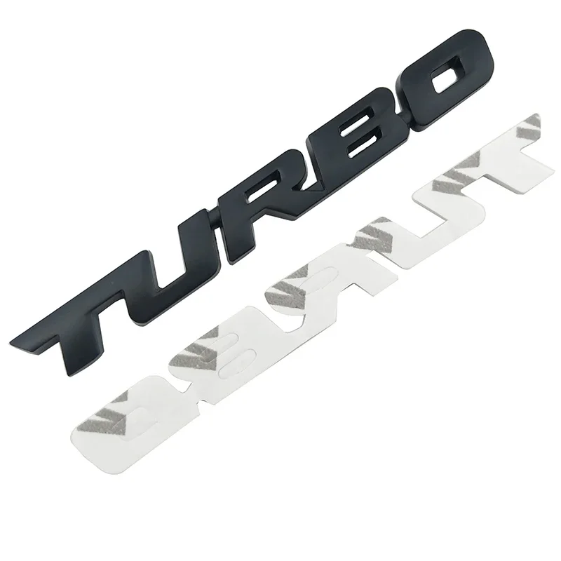 3D Car Styling Sticker Metal TURBO Emblem Body Rear Tailgate Badge For Ford Focus 2 3 ST RS Fiesta Mondeo Tuga Ecosport Fusion