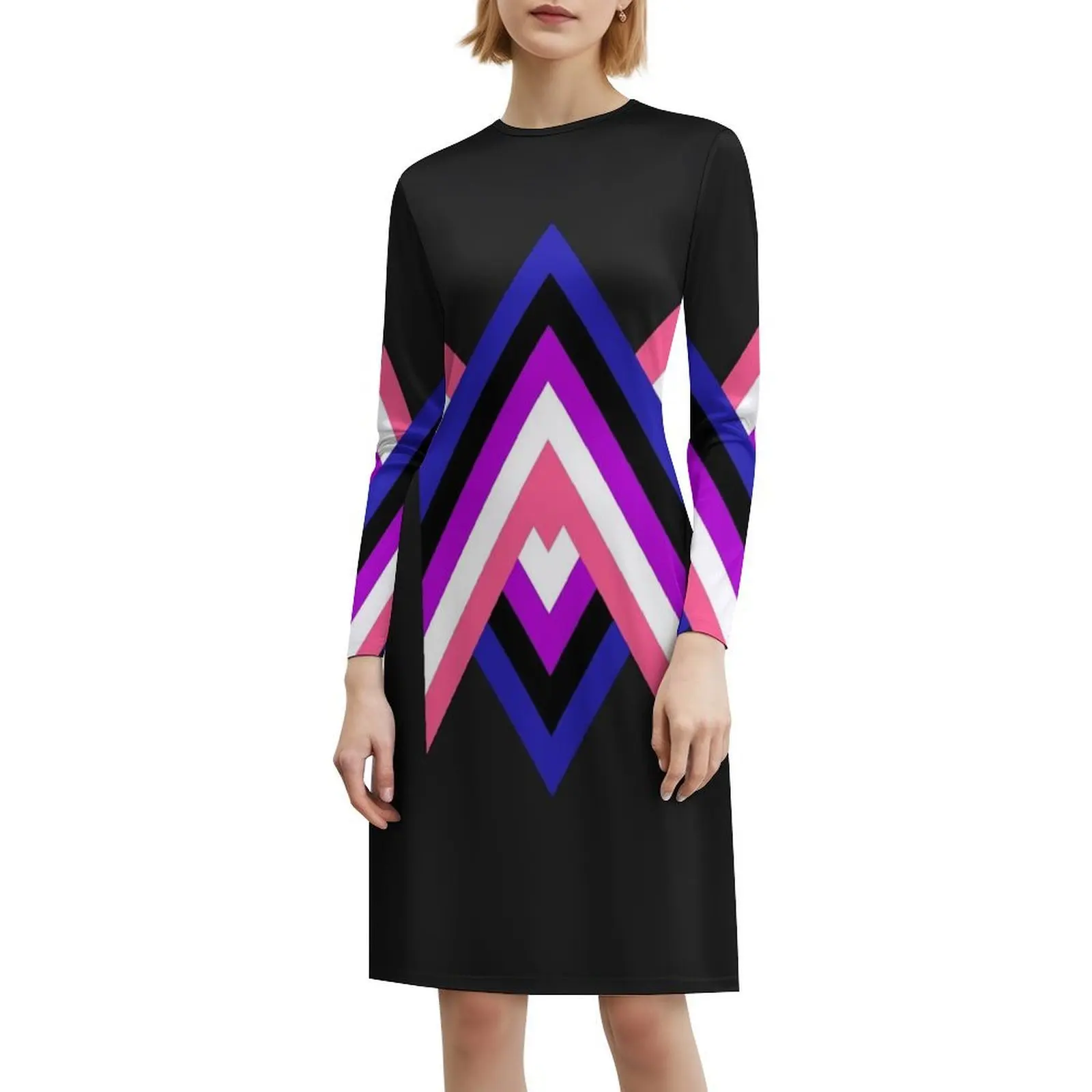 فستان مثير للإجازات بعلم Genderfluid للنساء على الشاطئ وحفلات أعياد الميلاد فستان قصير من Genderfluid سائل الجنس Lgbtq فخر