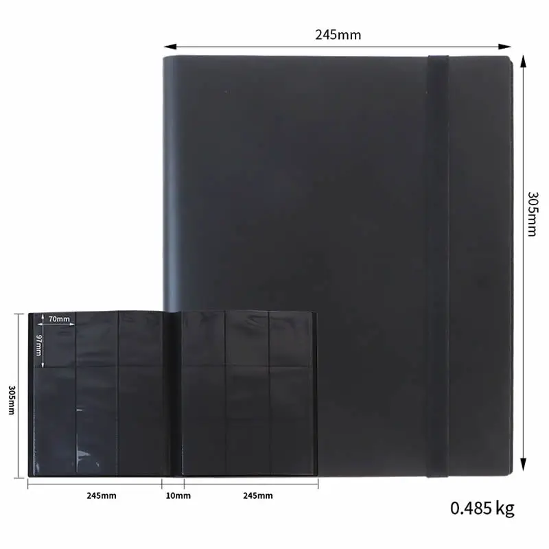 160/360 Kaarten Capaciteit Pocket Houder Binders Albums Voor Pokemon Yugioh Baseball Voetbal Sport Game Card Boek Mouw Bindmiddel