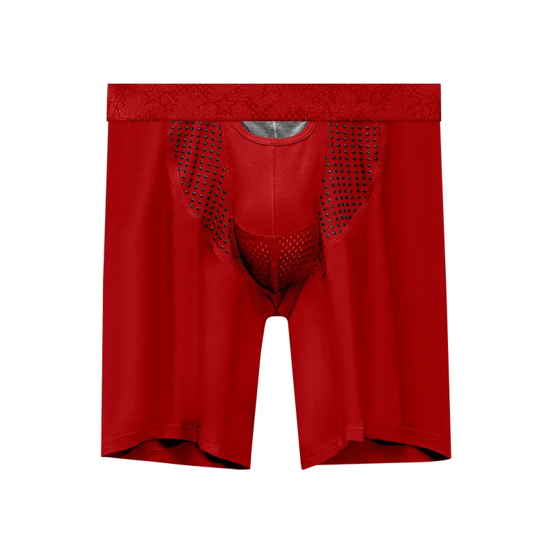 Hommes Boxer Shorts sous-vêtement modal homme respirant magnétique maille poche culotte balle séparation pénis caleçon grande taille L-6XL