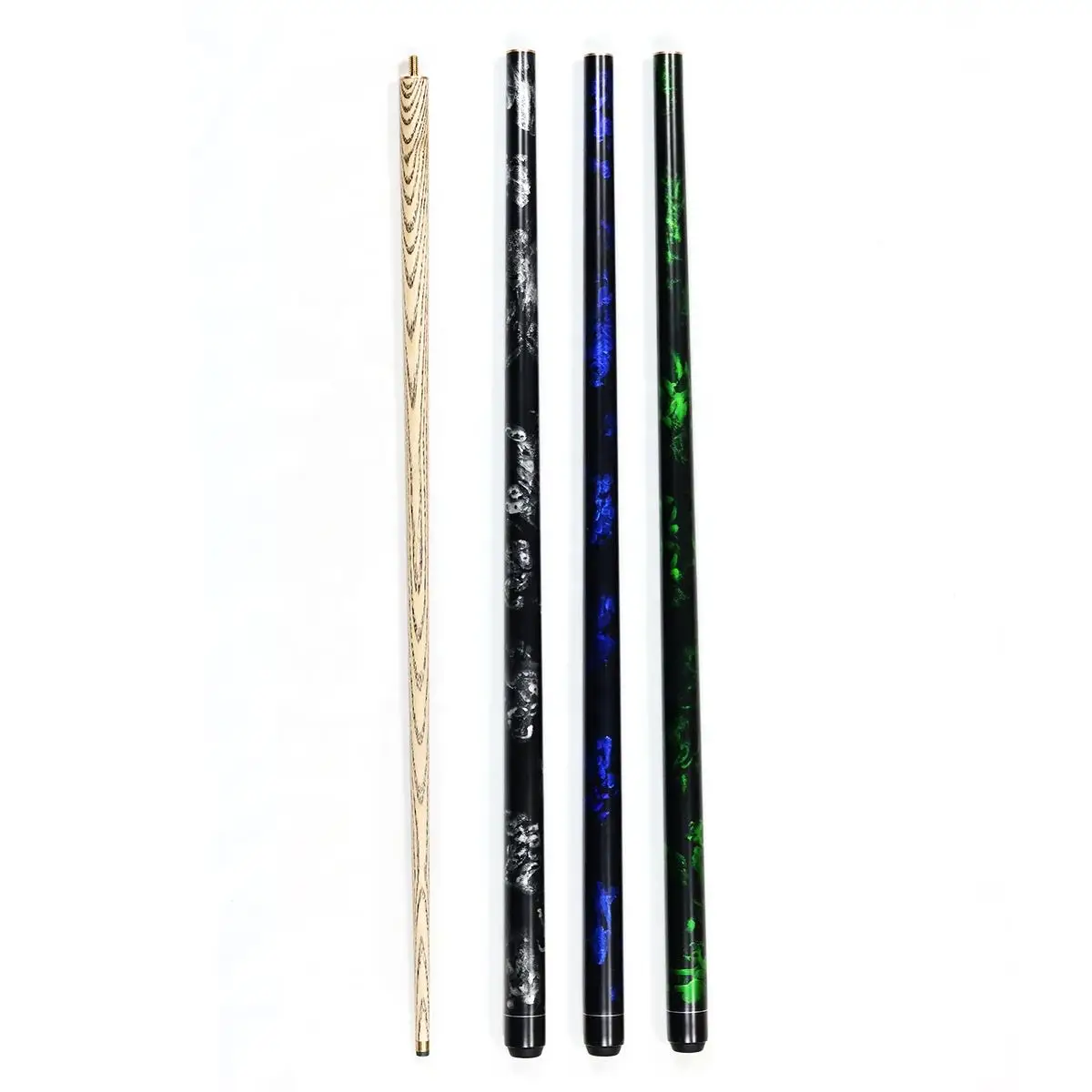 Good Quality Billiard Cue 2-PC Ash Wood Snooker Cue Stick with Length of 57Inches & 10mm Tip for Sale