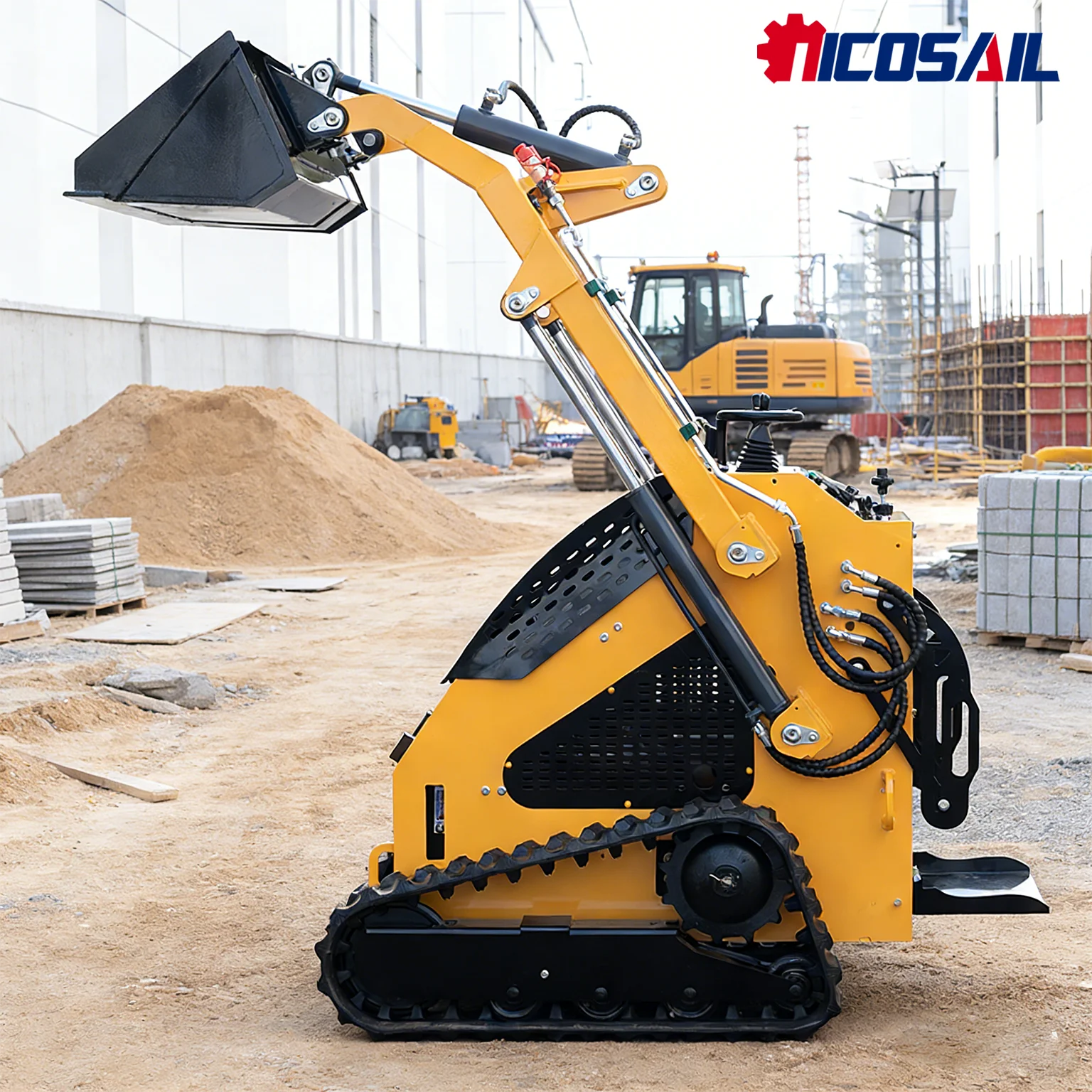 

Multi-Purpose 300kg Mini Skid Steer Loader EPA & Euro 5 Approved for Site Clearing & Garden Maintenance