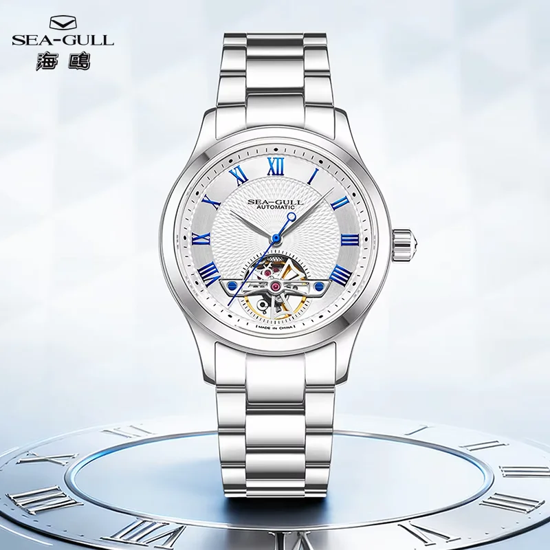 Seagull Flywheel Men's Watches 39mm Mechanical Watches 50 Metre Waterproof Automatic Watch Business Watch 1090 Montre Homme