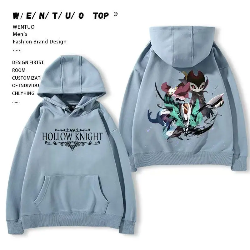 

Ghost Slayer Blade Hollow Knight Joint Collection Stove Door Charcoal Jiro You Bean Hooded Hoodie Men's Casual Versatile Top