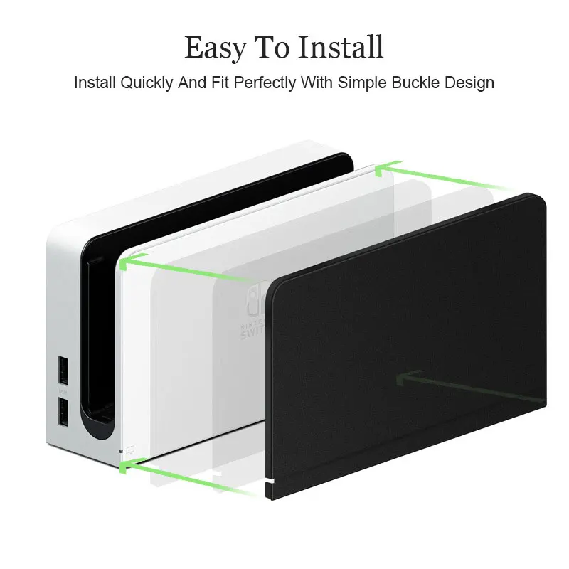Decorativa Placa Frontal Capa Protetora para Nintendo Switch, Carregamento OLED, TV Dock Station, Substituição de Cores Doces, Faceplate Case