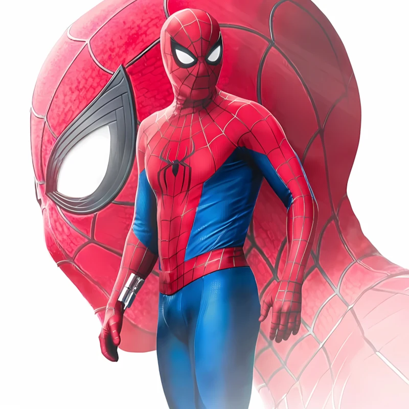 

Brand New Spider Day Man Cosplay The Ending Suits Superhero Printed Spandex Zentai Suits Spidey Outfits Halloween Costume Adult