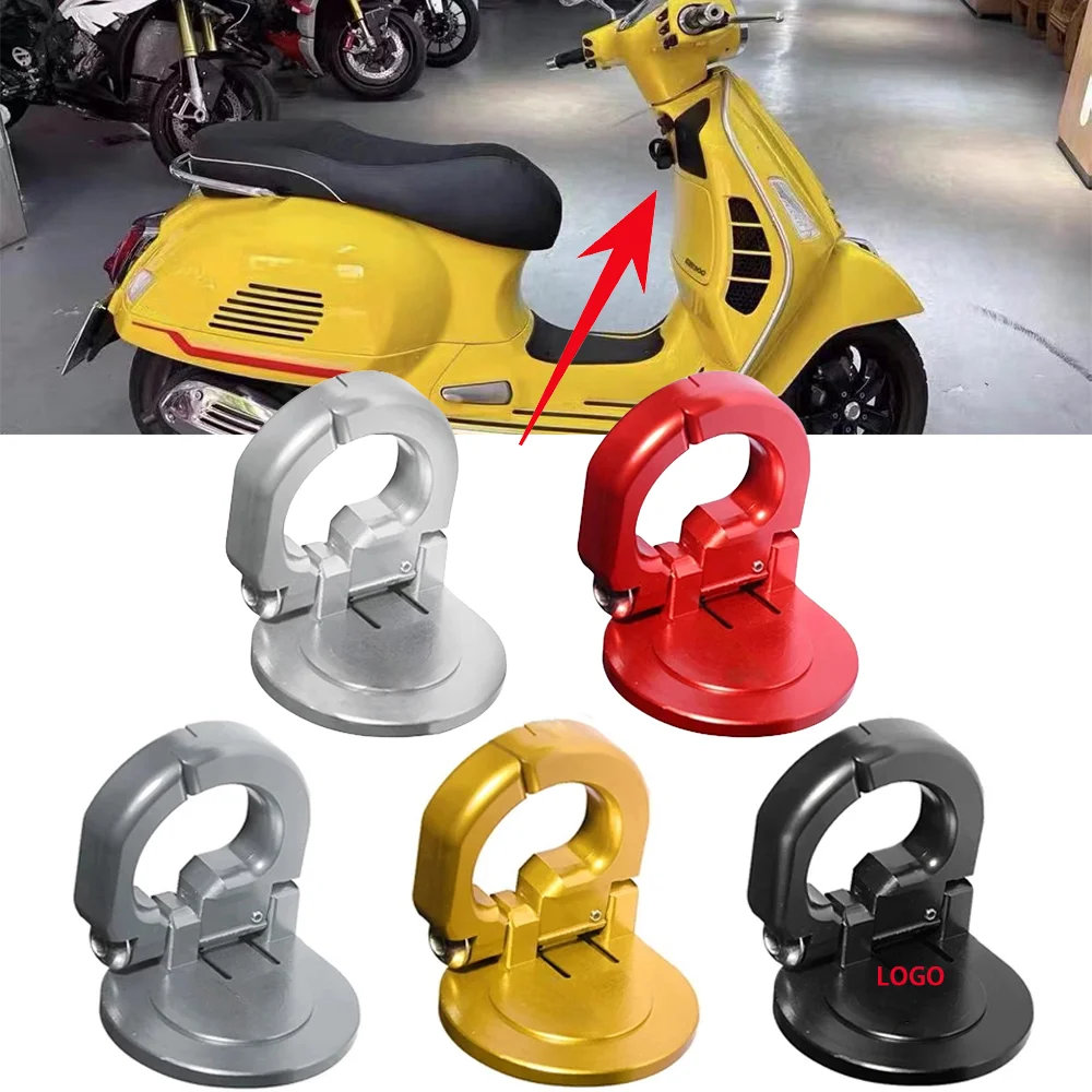 

For Piaggio Vespa GTS 300 GTS300 gts300 300ie Aluminum Scooter Foldable Helmet Lock Hook