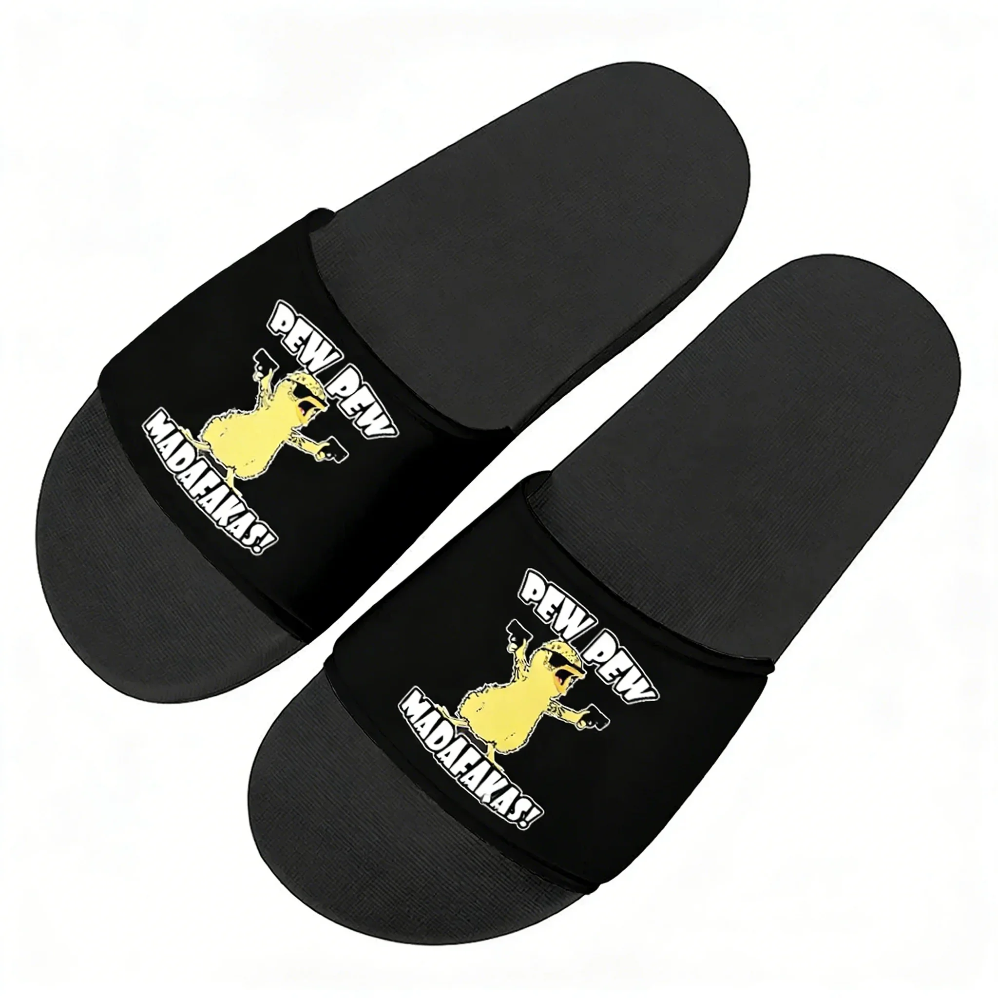 Pew Pew Madafakas Fun Pattern Slippers Home Outdoor Casual Water Shoes Men Women Teenager Beach Pool Sandals Summer Slipper view 3