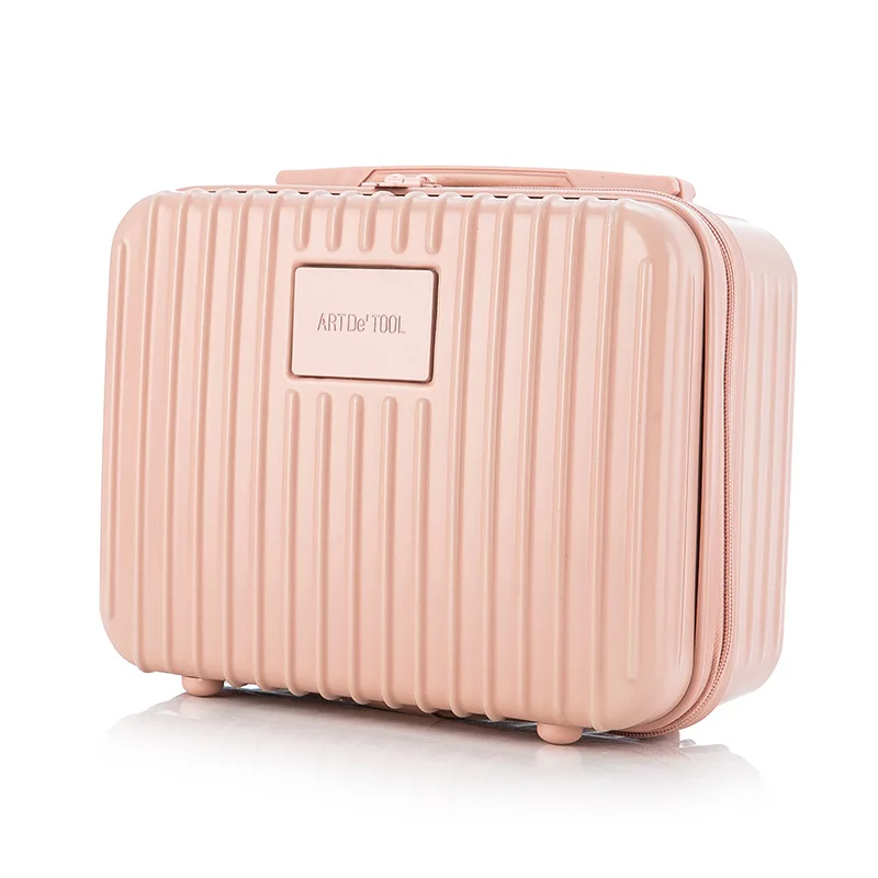 PC Korean version 14 inch makeup case custom LOGO luggage luggage travel large capacity suitcase storage bag