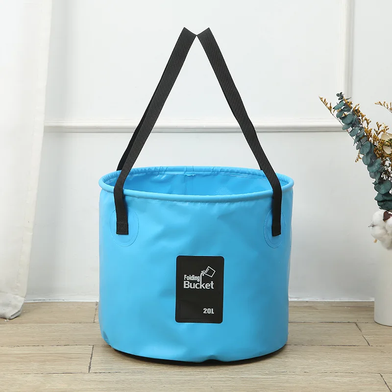 

Collapsible Water Bucket 10L/20L - Large Capacity Portable Bucket for Camping, Fishing, Foot Soaking - Leakproof Durable Fabric