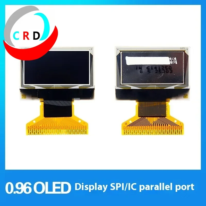 Changruida lcd oled de 0.96 polegadas 128x64 tela pequena ssd1306 porta paralela iic/spi soldagem display oled monitor esp32 portatil