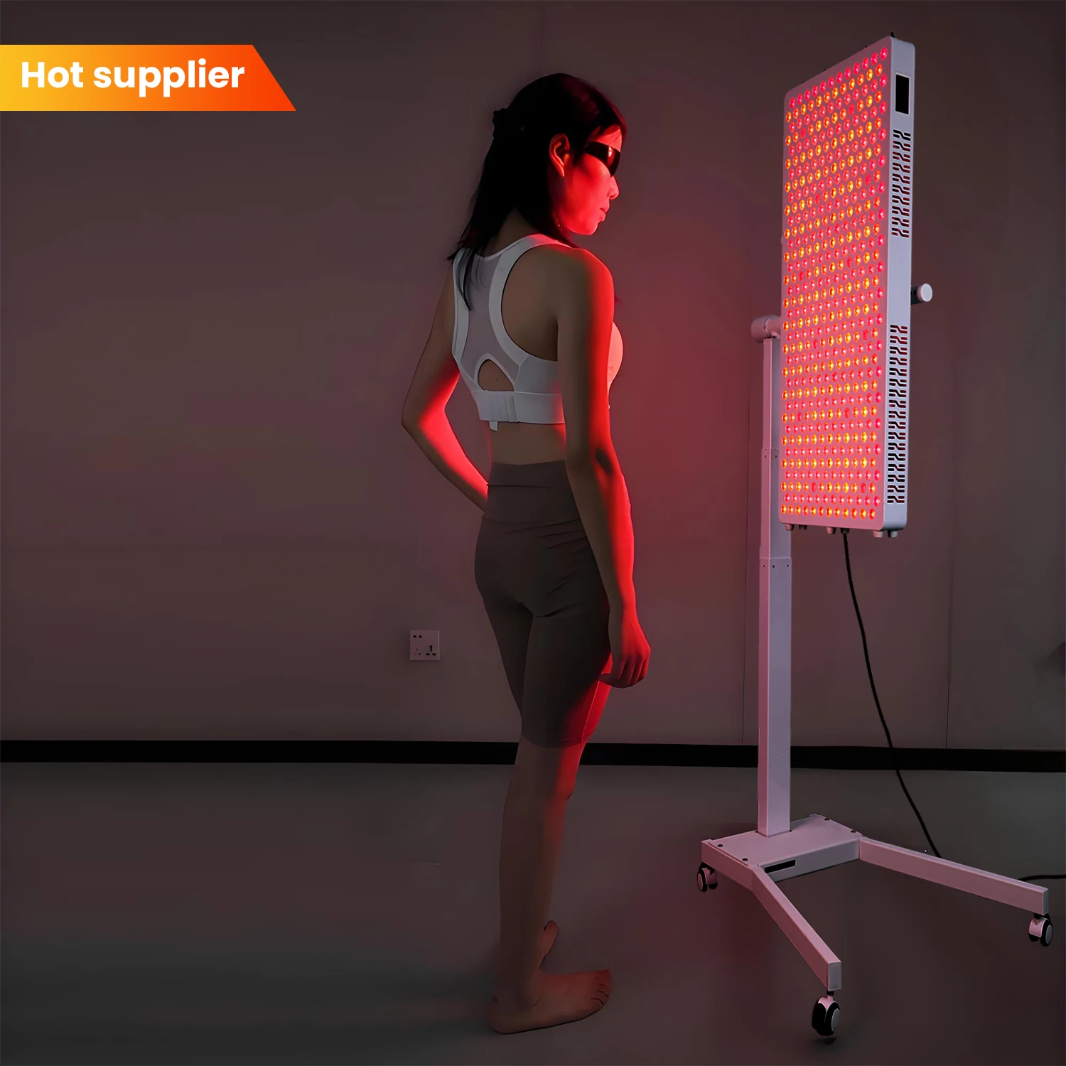 IDEATHERAPY 360degree Rotation Horizontal Lie on Bed Red Light Stand Red Light Panel Stand Red Light Therapy Stand