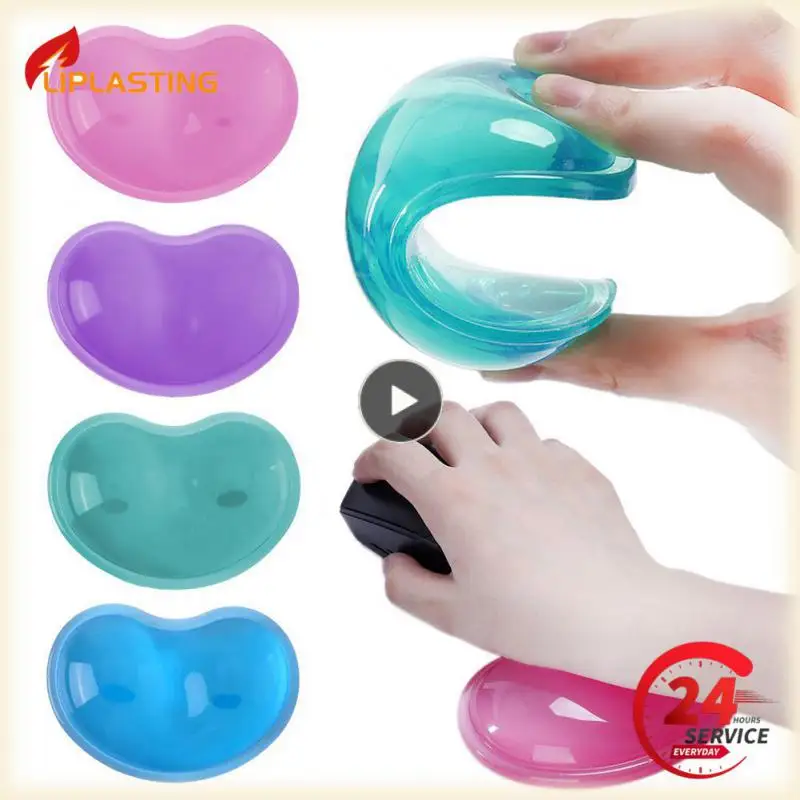 Quality wavy comfort gel computer mouse hand wrist rests support cushion pad,Fashion silicone heart-shaped wrist pad