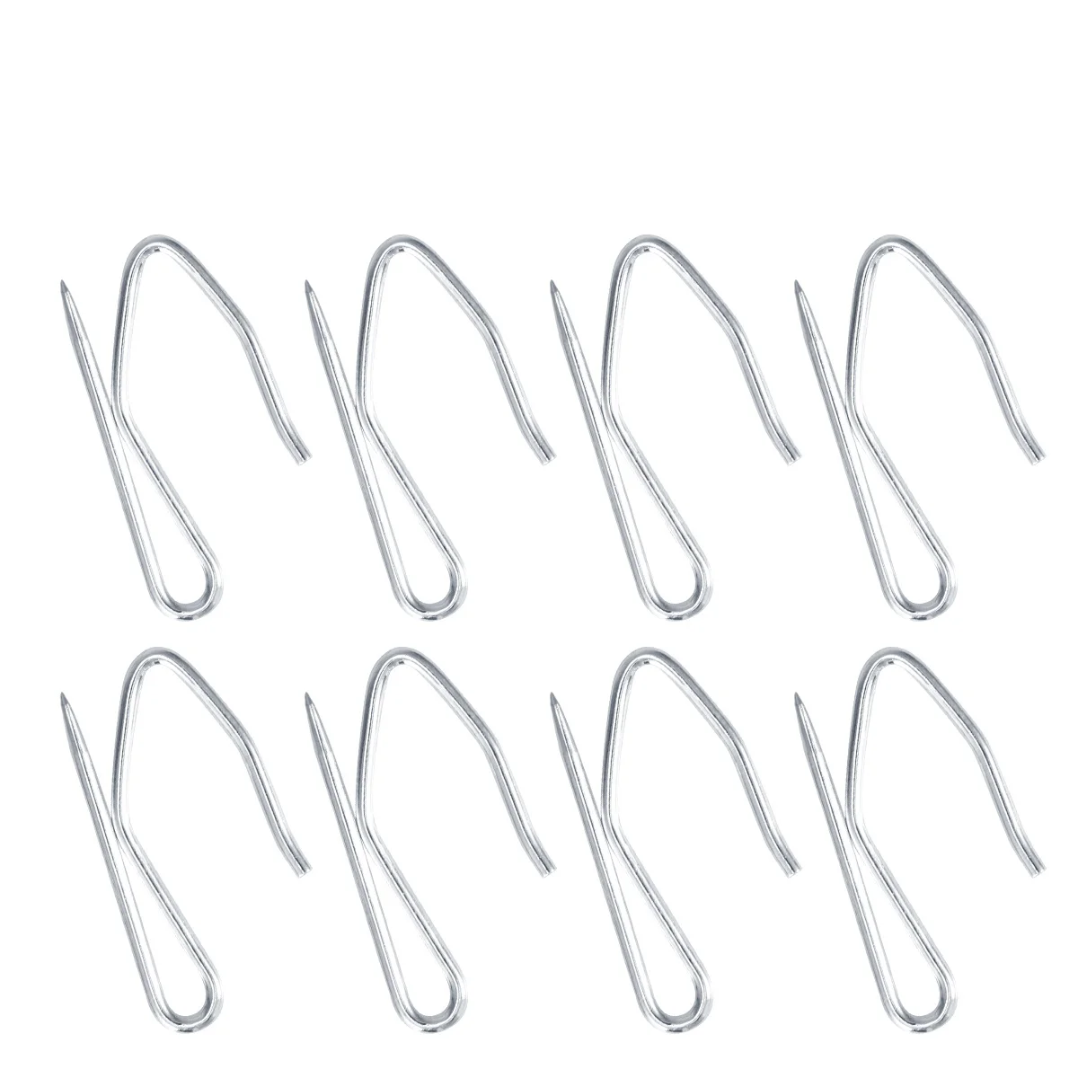 

100 Pcs Metal Curtain Hooks S-shaped Hanging Hooks Hanger for Window Curtain/Door Curtain/Shower Curtain