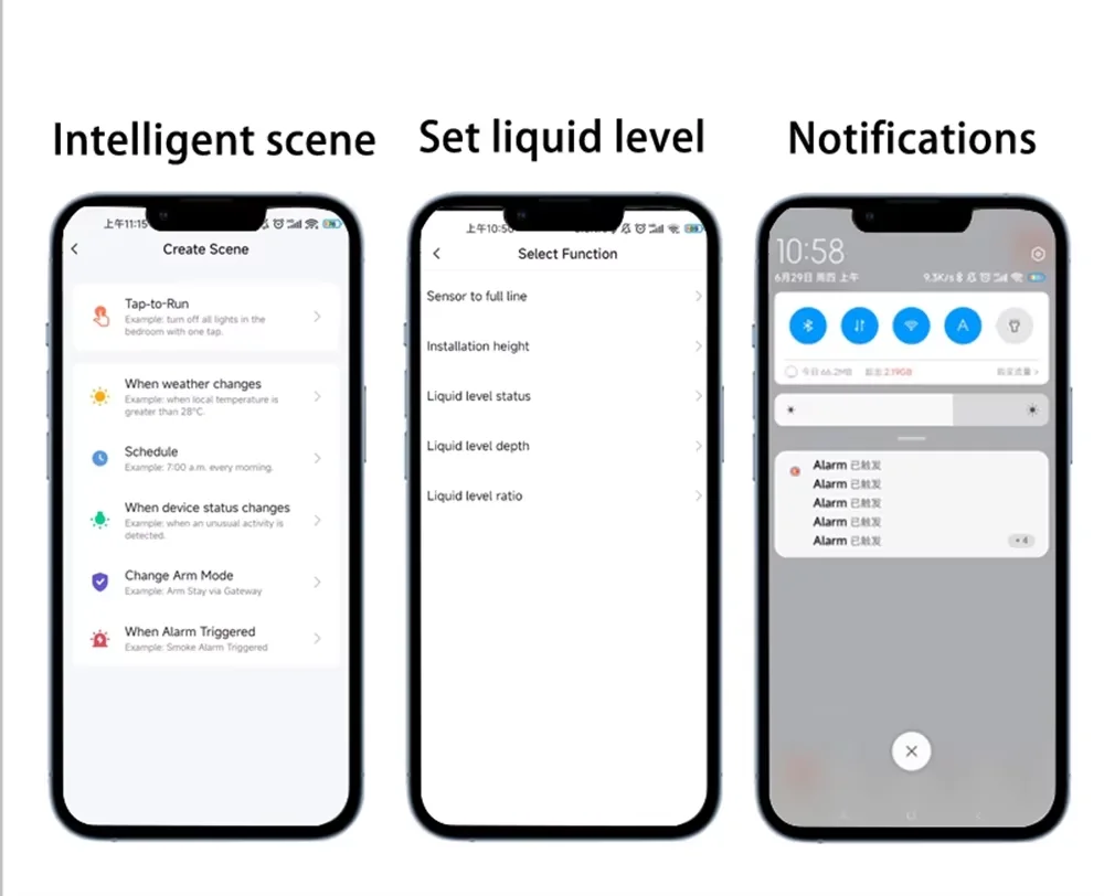 EPTTECH Automatic Water Filling System Wireless Liquid Fuel Lever Sensor Ultrasonic Tank Water Level Controller With Smart Plug