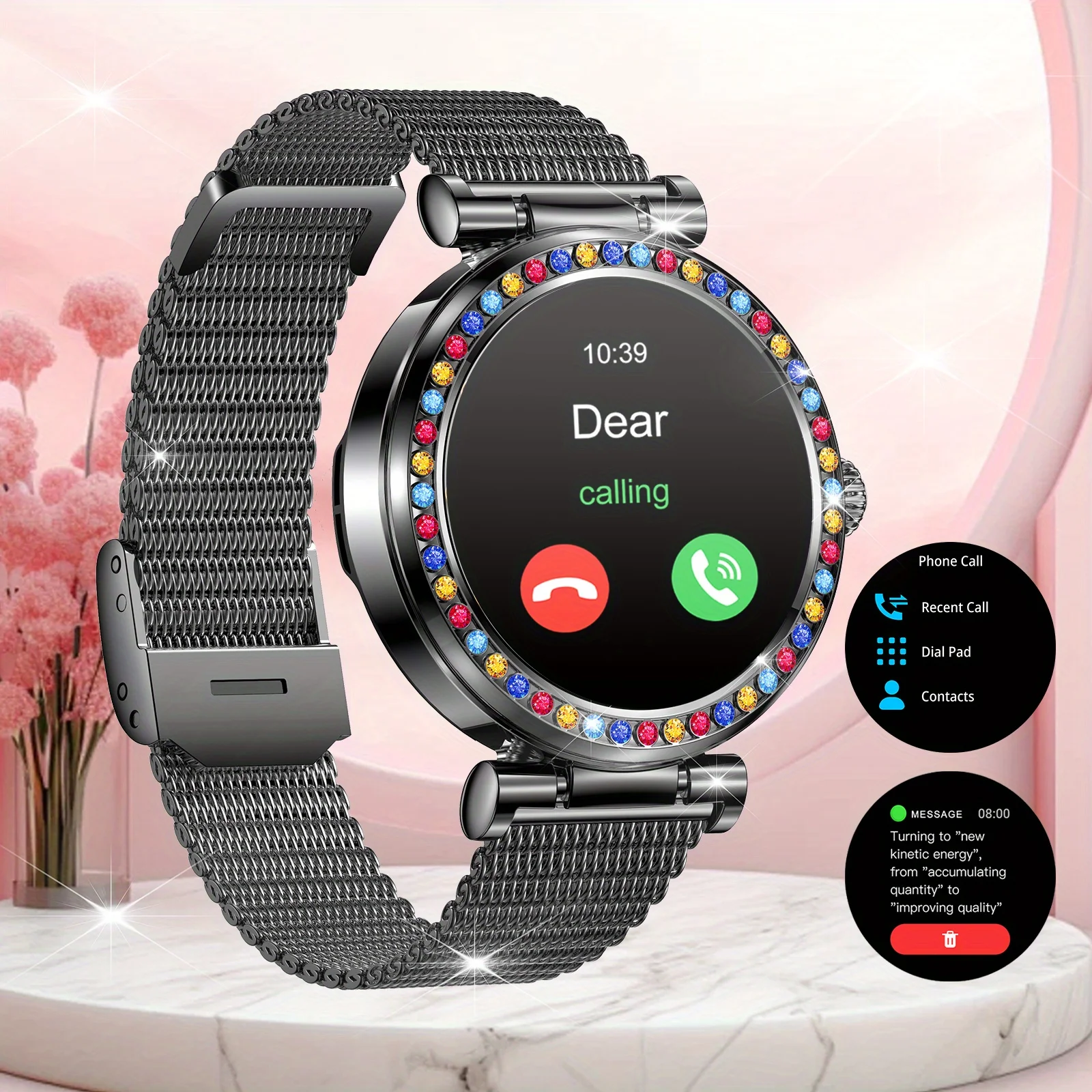 

2025 new fashionable wireless calls, Smart watch, phone dialing, call notification and rejection, a variety of wallpapers