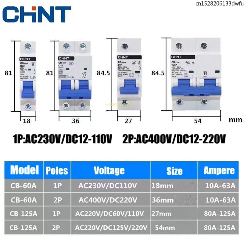 Chint Dc CB-60 CB-1…