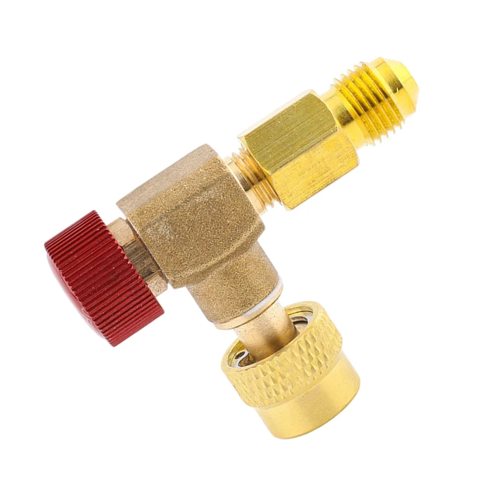 

Cooling Fluid Adapter HVAC Control Valve Kit Brass For AC Manifold Split For R410A R134A R22 Air Conditioner Tools