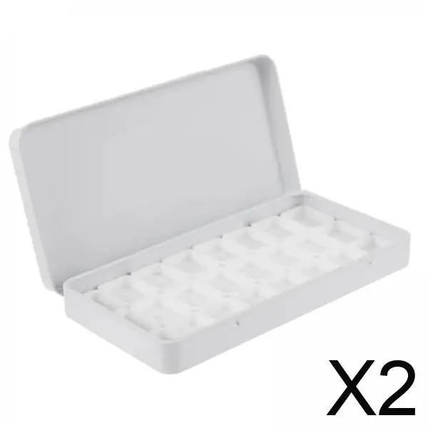 

Artist Watercolor Palette with 24 Grids Durable PP Paint Mixing Tray with Lid for Painting and Travel Use