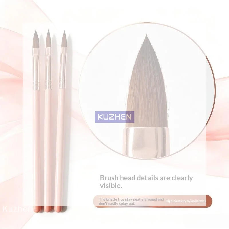 /Kuz/3Pcs Pink Wooden Rod Nail Art Crystal Pen Nail Brush Nail Art Pen Special Nail Art Set Nail Care Manicure Tools