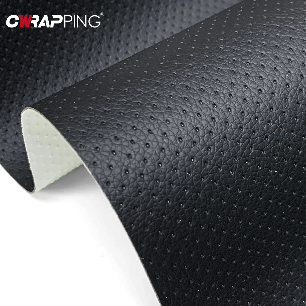 Breathable Perforated Leather Repair Car Seat Patches PU Leather Car Stickers Self-adhesie Patches for Sofa Motorcycle Sticker