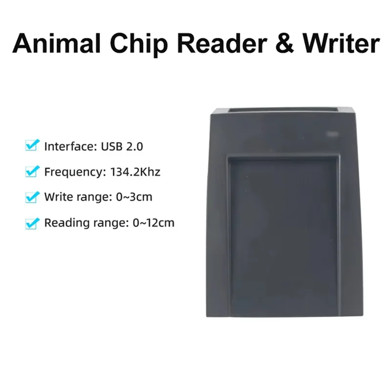 

ELECT-For Animal Chip 134.2Khz EM4305 RFID Microchip Reader Writer For ISO11784/85 FDX-B Standard