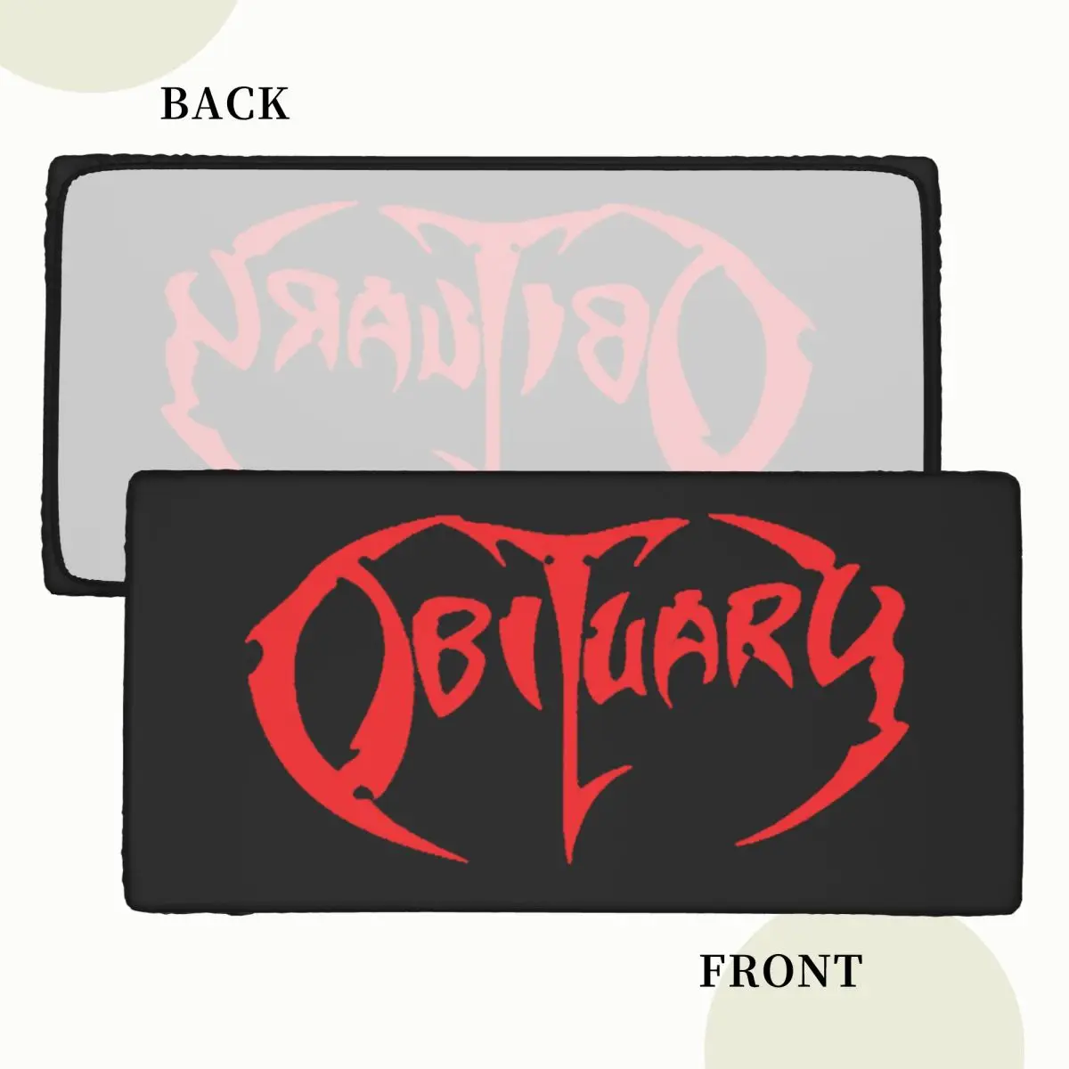 Adult Obituary Band Logo Death Metal Trucker Custom Rectangular Tablecloth Oilproof Table Cover for Festival Party Table Cloth
