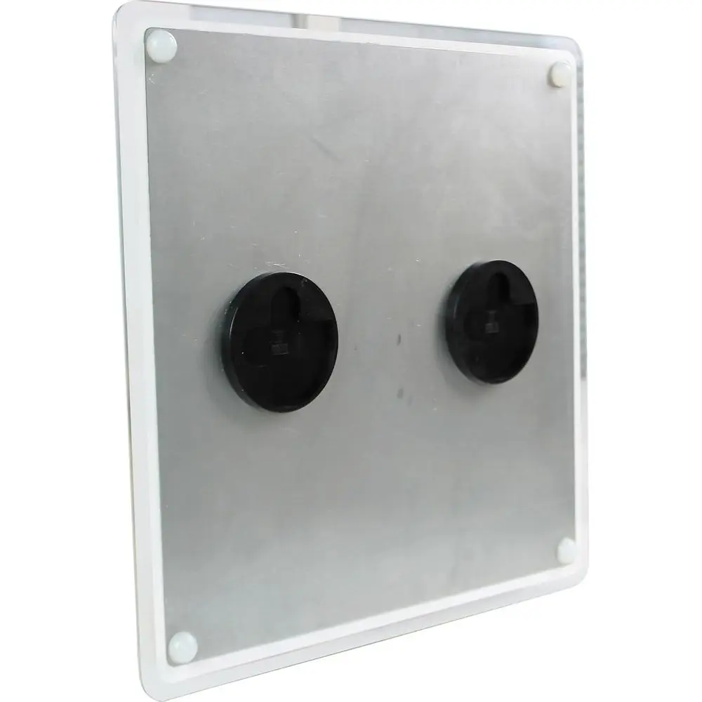 14 × 14 لوح مسح جاف زجاجي شبكي أبيض وأسود من Viztex #6