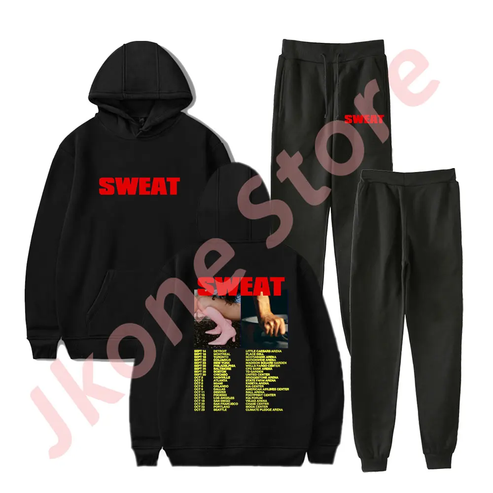 

Charli XCX Sweat Tour Merch толстовки брюки для бега комплект косплей женские мужские модные уличные толстовки в стиле хип-хоп