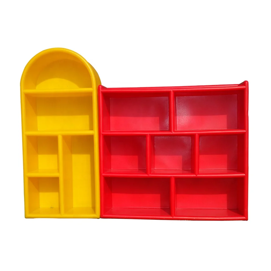 

Hot Selling Plastic Toy Rack Cabinet Combination Indoor Toy Rack Education Center