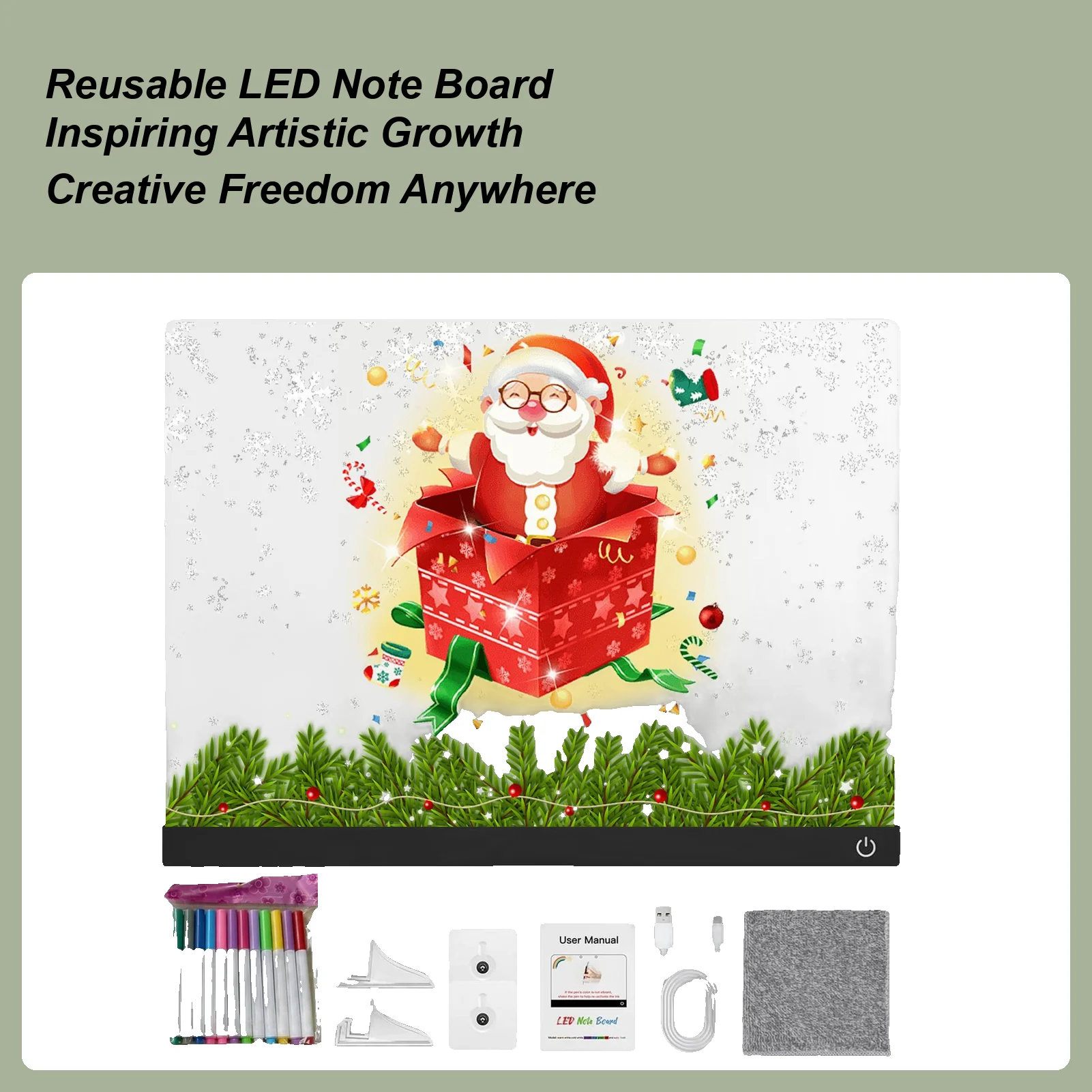 

Светодиодная доска для рисования, красочная портативная многоразовая регулируемая яркость, планшет, светодиодная доска для сообщений для детей, школьный класс для мальчиков и девочек