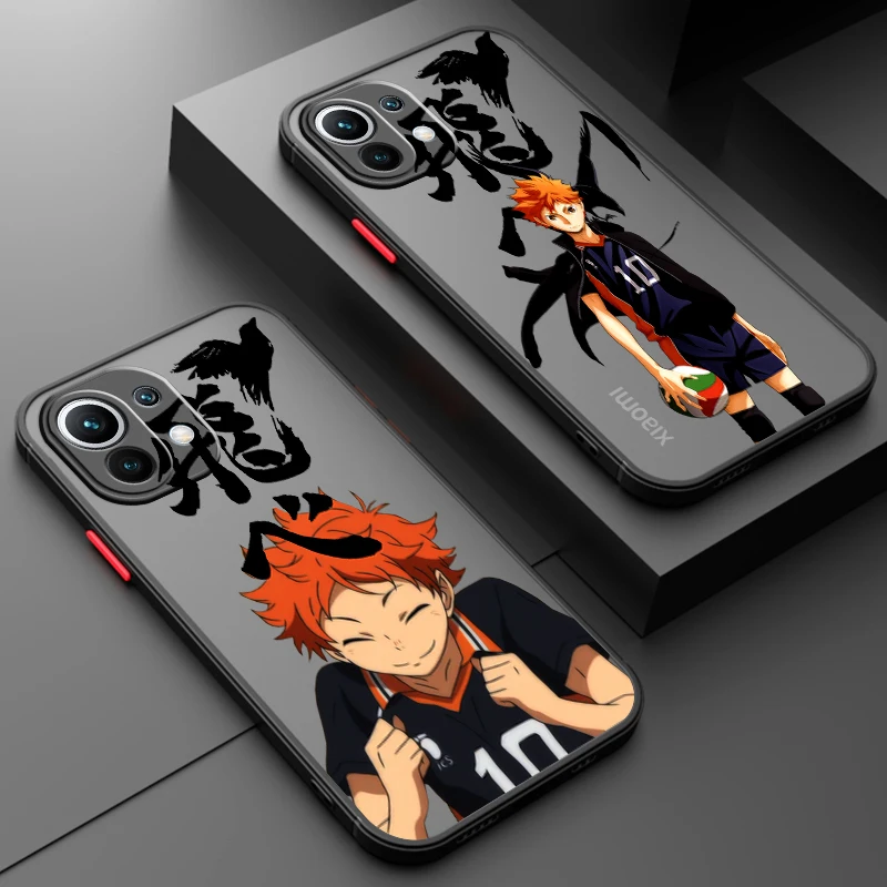 

Cool H-Haikyuu Cute Art Frosted Translucent For Xiaomi Mi 13 12 12T 11T 11 11i 10T 10 9T Pro Lite Ultra 5G TPU Phone Case