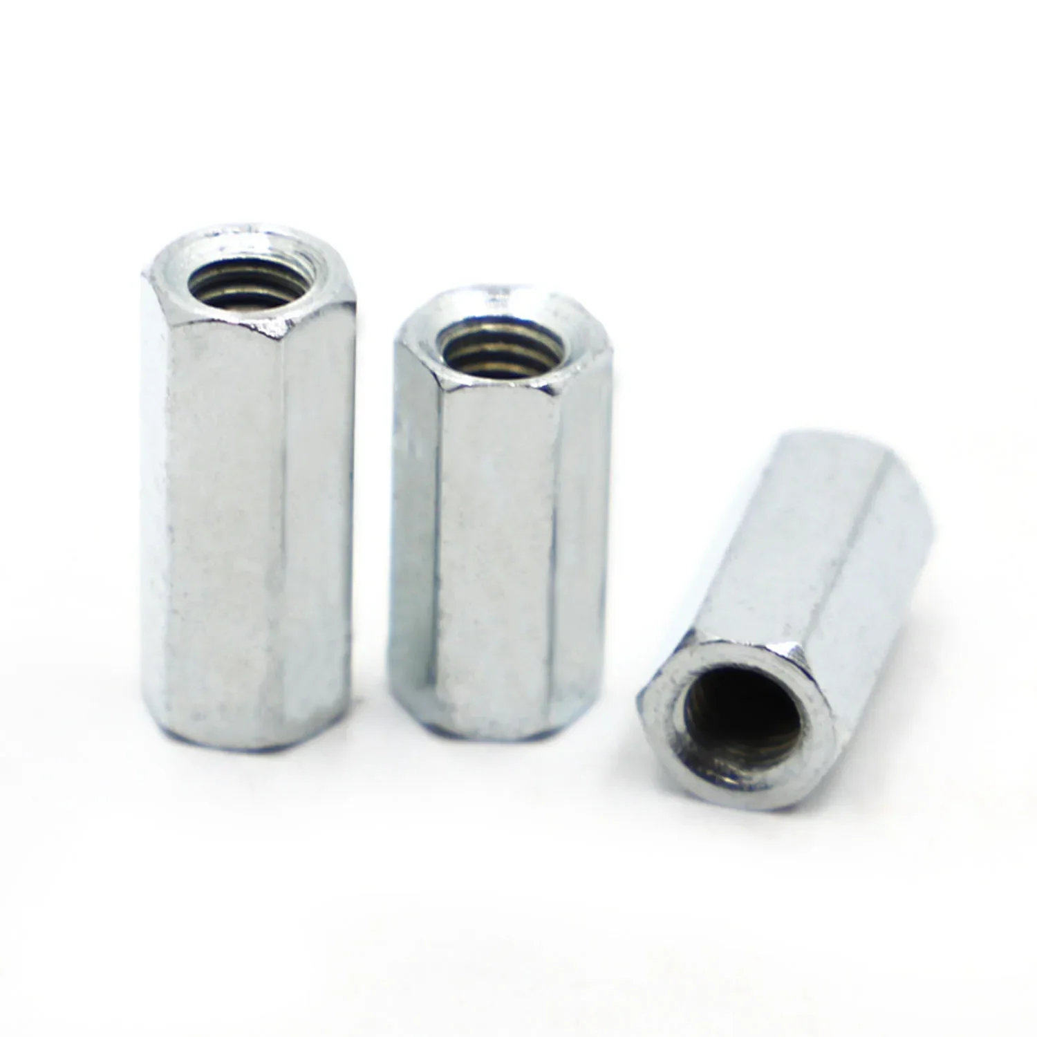 5pcs M3 M4 M5 M6 Zinc-plated Carbon Steel Female to Female Standoff Spacer Hexagonal Stud Spacer Pillars
