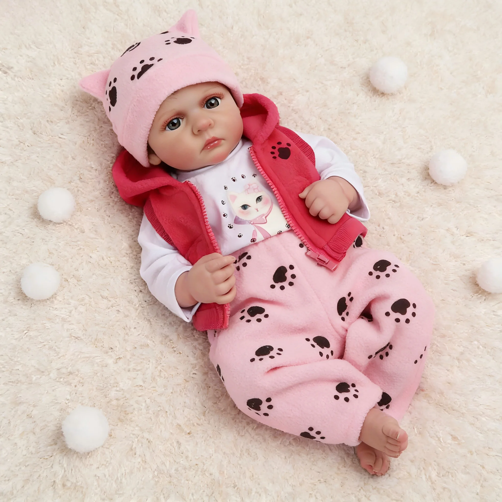 Reborn Baby Dolls Boy, 18 Inch Lifelike Newborn Real Life Poseable Realistic Doll for Boy Soft Vinyl and Cloth Body Baby Dolls
