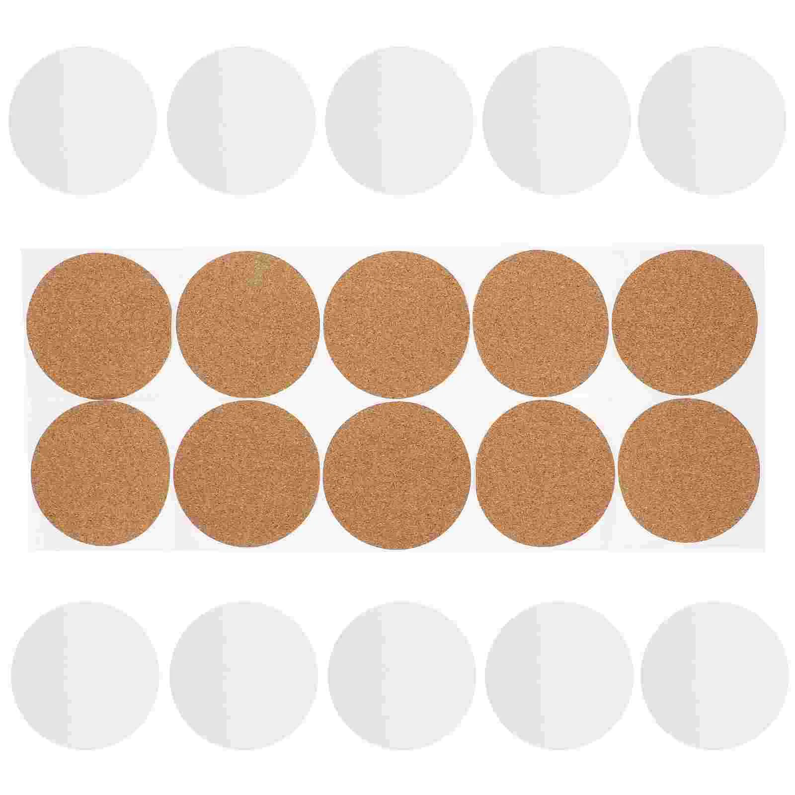 

10 Set Non-slip Insulation Pads Sublimation Blank Cup Coasters Cork Trivets for Hot Dishes Blanks Anti-scald DIY