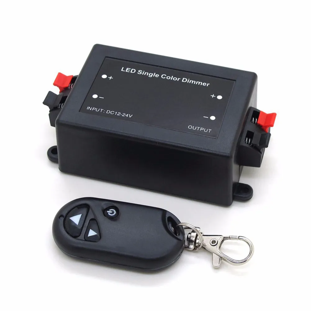 LED Single Color Rf Dimmer Controller Dc 12V 24V Pwm Digital Dimming Remote Down on Off Buttons for LED Strip