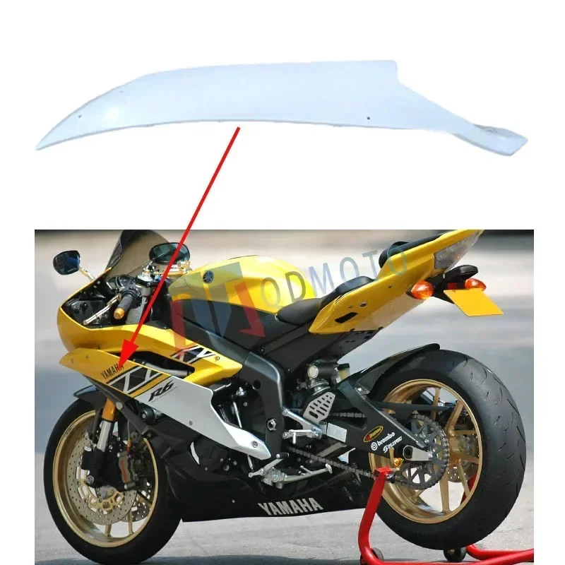 For Yamaha YZF-R6 2006 2007 Unpainted Bodywork Middle Side Cover ABS Injection Fairing R 6 06 07 Motorcycle Modified Accessories