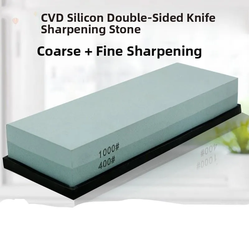

Qui Carbonized Silicon Kitchen Knife arpener Stone Large Size Double arpening Woodworking Oil Stone for Home Use