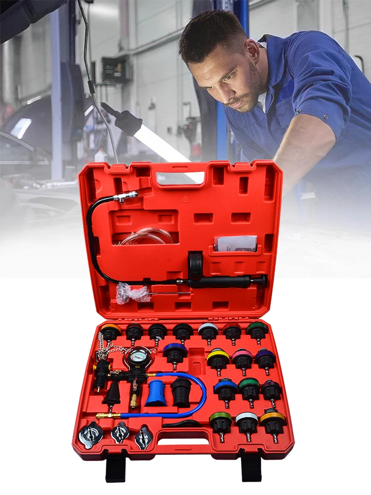 28 STKS Universele Radiator Druktester Vacuüm Koelsysteem Tank Refill Test 3.5 Bar Voor BMW VW Ford GM - afbeelding 2