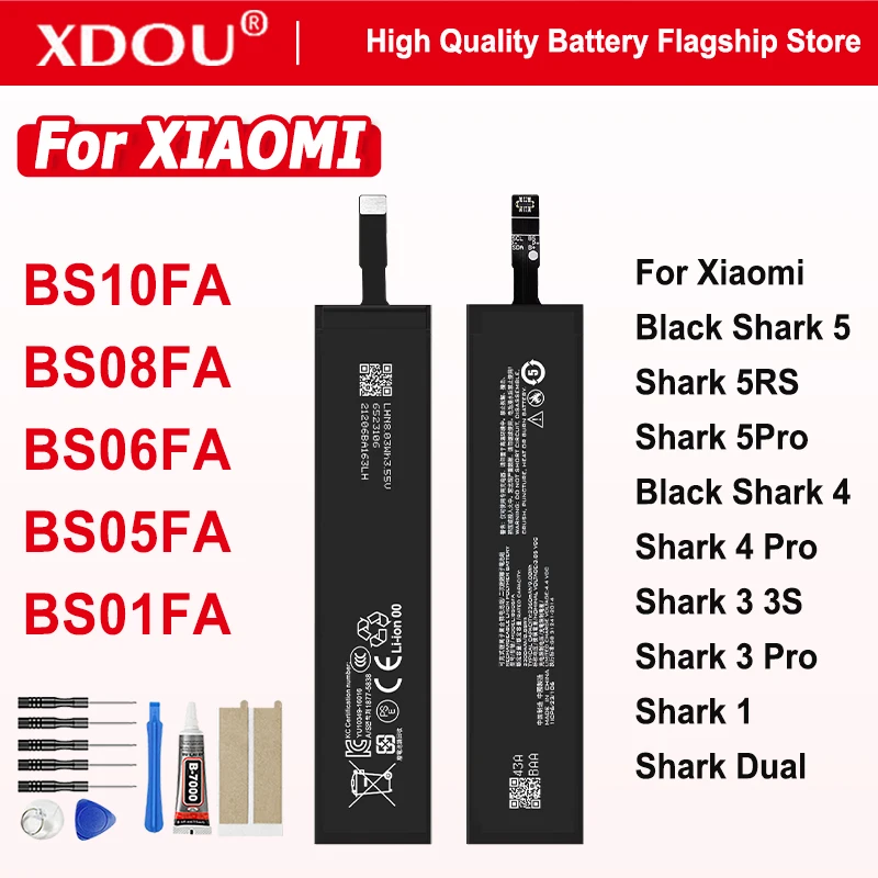 BS08FA BS10FA BS06FA BS05FA BS01FA Battery For Xiaomi Black Shark 1/Shark 4 Pro /Shark 3 Pro/Shark 5RS/ Shark 5 Pro Batteries